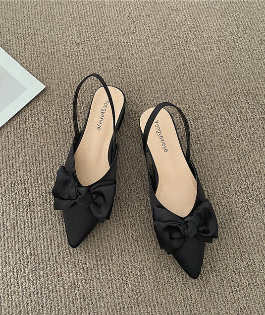 Bow tie hot sale flat sandals