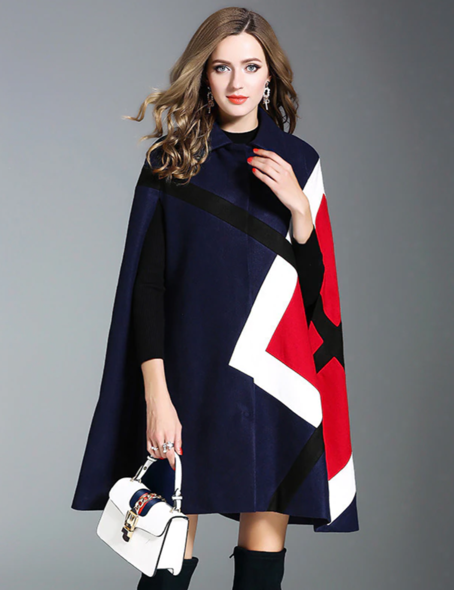 Batwing cape poncho coat hotsell