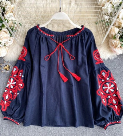 MARIA EMBROIDERED SHIRT